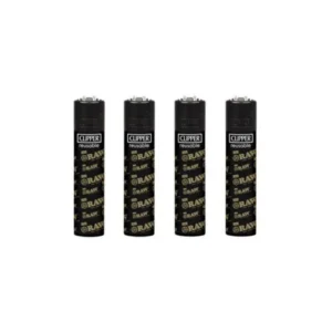 briquet Clipper Raw Logo Noir